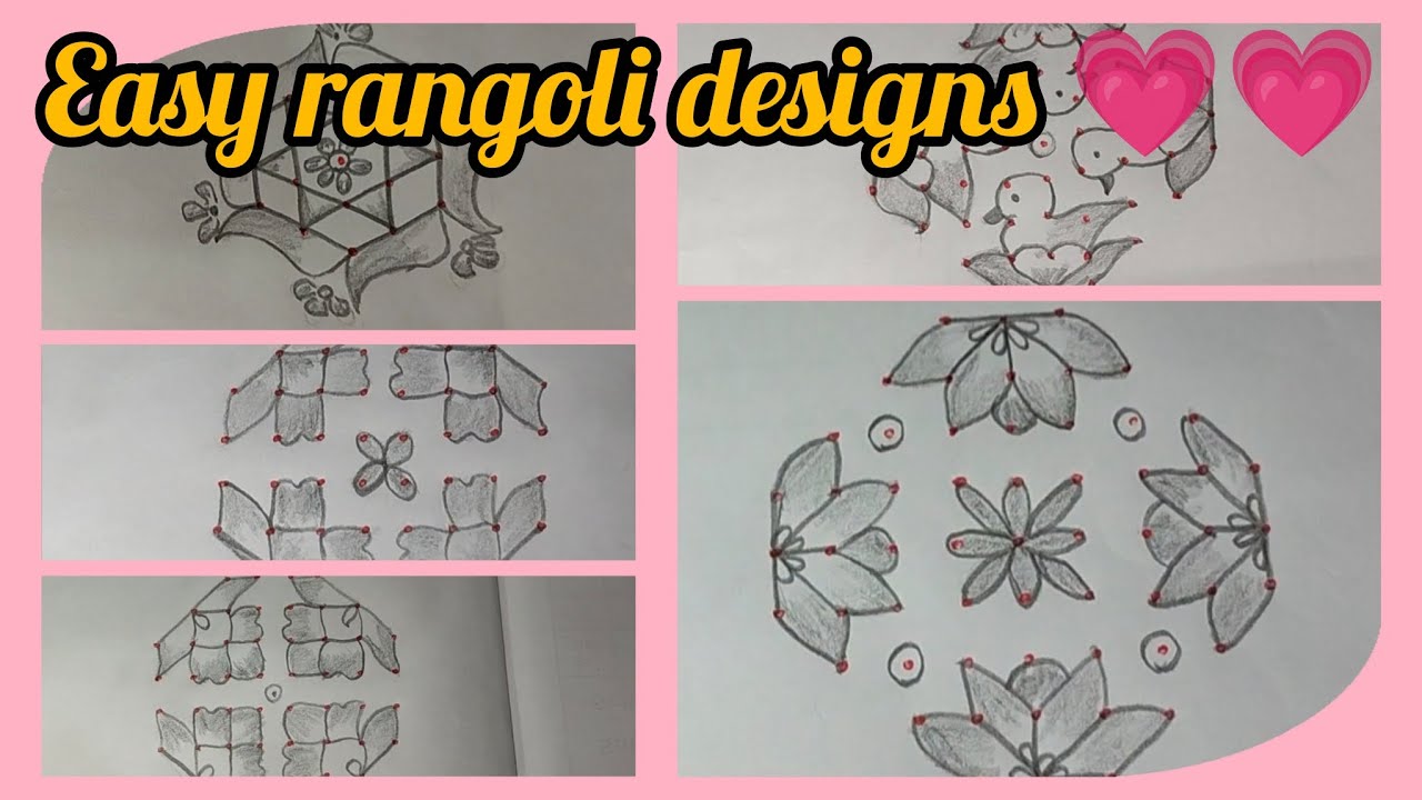 Easy rangoli designs 💗 ಸಿಂಪಲ್ ರಂಗೋಲಿ ಡಿಸೈನ್ 🌺 ಡೈಲಿ ನ್ಯೂ ರಂಗೋಲಿ ಡಿಸೈನ್ 🌺🌺 ಸಿಂಪಲ್ ಡಾಟ್ಸ್ ರಂಗೋಲಿ