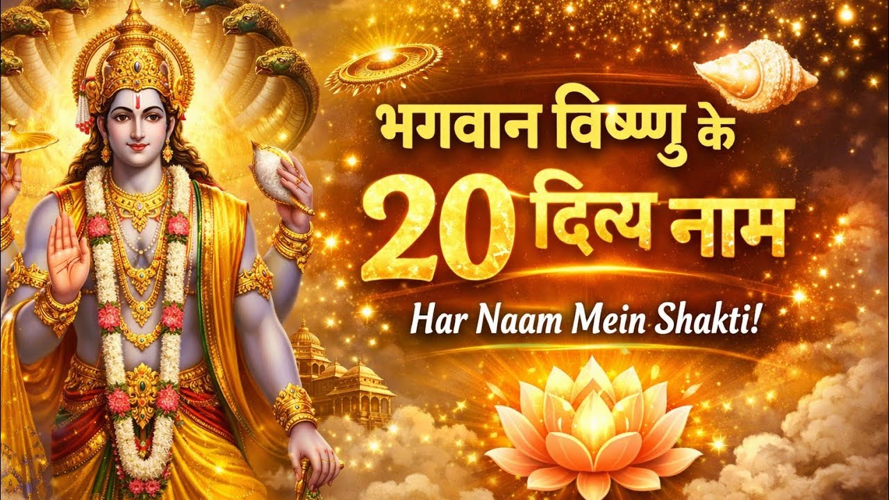 भगवान विष्णु के 20 दिव्य नाम | हर नाम में छुपी अद्भुत शक्ति | Vishnu Ji Ke Naam