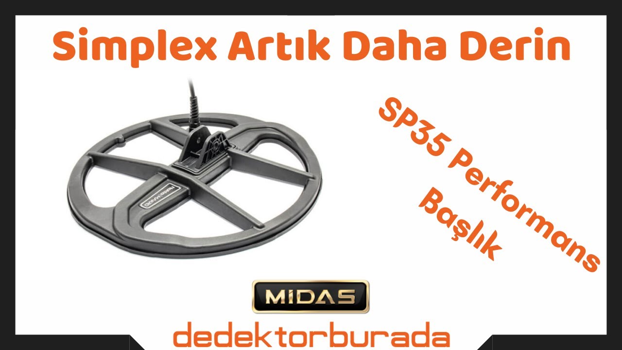 Simplex #Dedektör SP35 Derin Arama Başlığı - 35cm Büyük Başlık