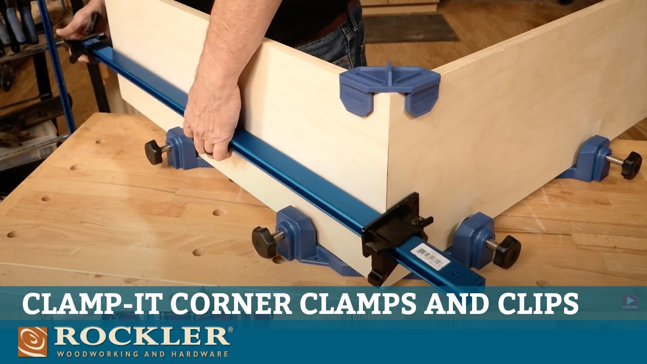 Угловые зажимы Clamp-It упрощают сборку шкафа | Rockler Skill Builders