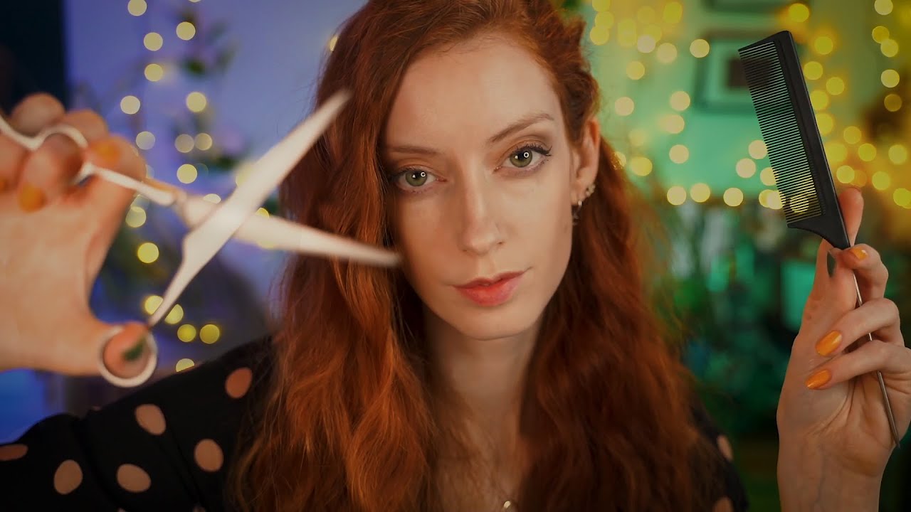 ASMR ✂️ Realistic Haircut (Shampoo, Scalp Check, Close Up Whispers) - Roleplay For Sleep