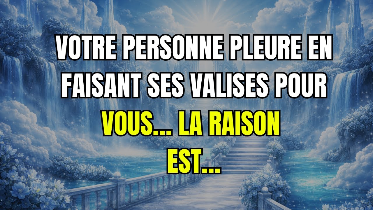 Votre personne PLEURE en faisant ses valises pour vous… la raison est… anges