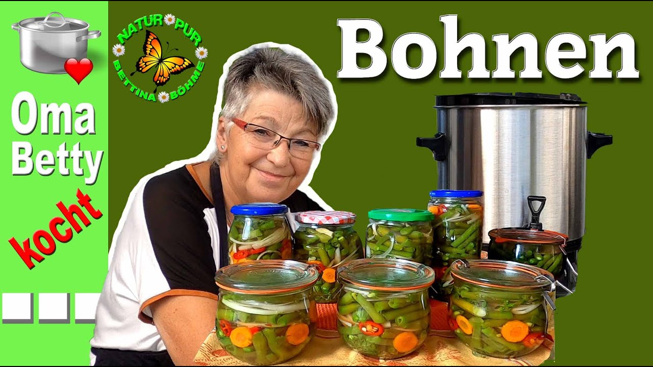 Bohnensalat für den  Wintervorrat
