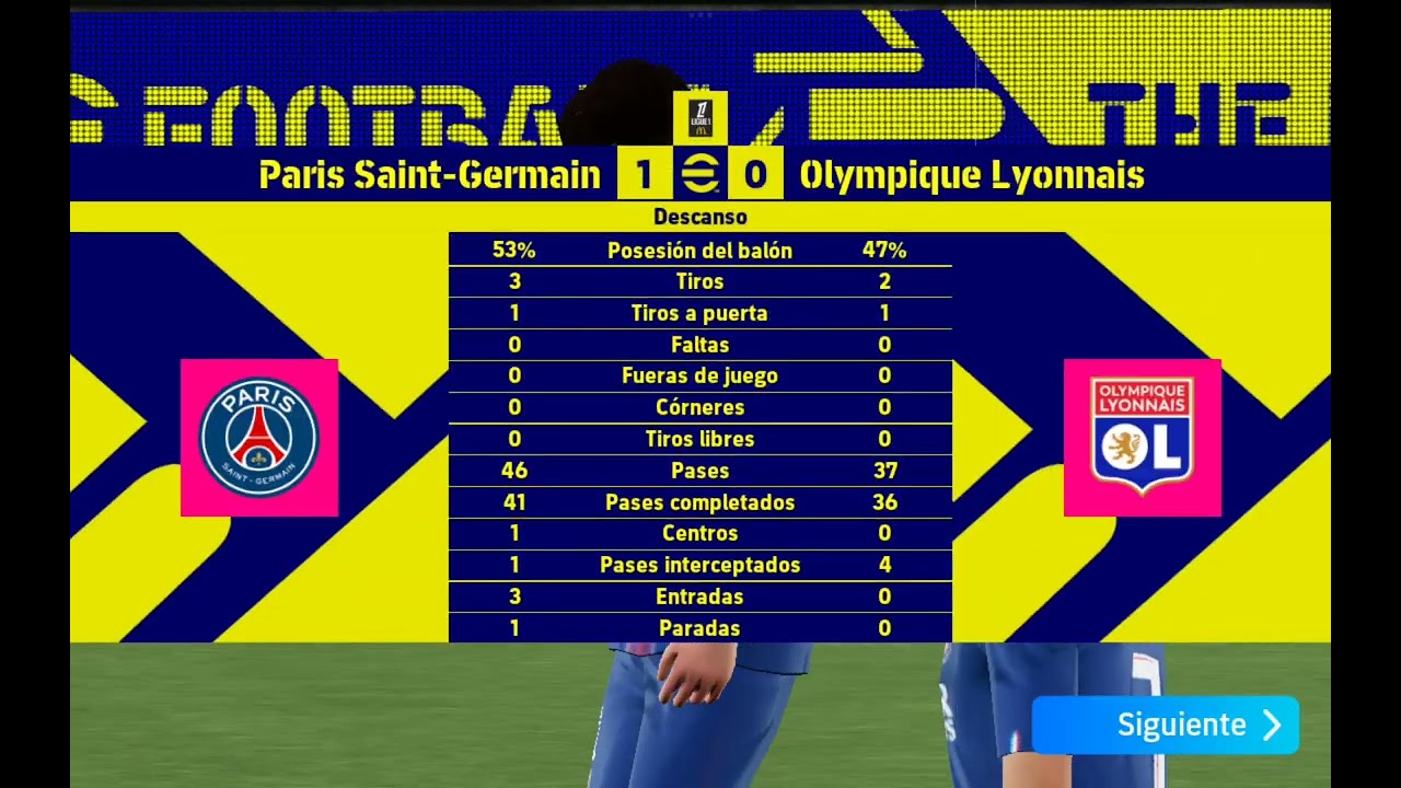 PSG vs OL liga francesa jornada 6