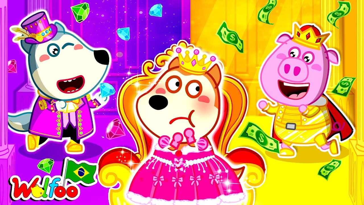 A princesa escolheu o príncipe... não pelo visual! 👑❤️| Wolfoo em Português