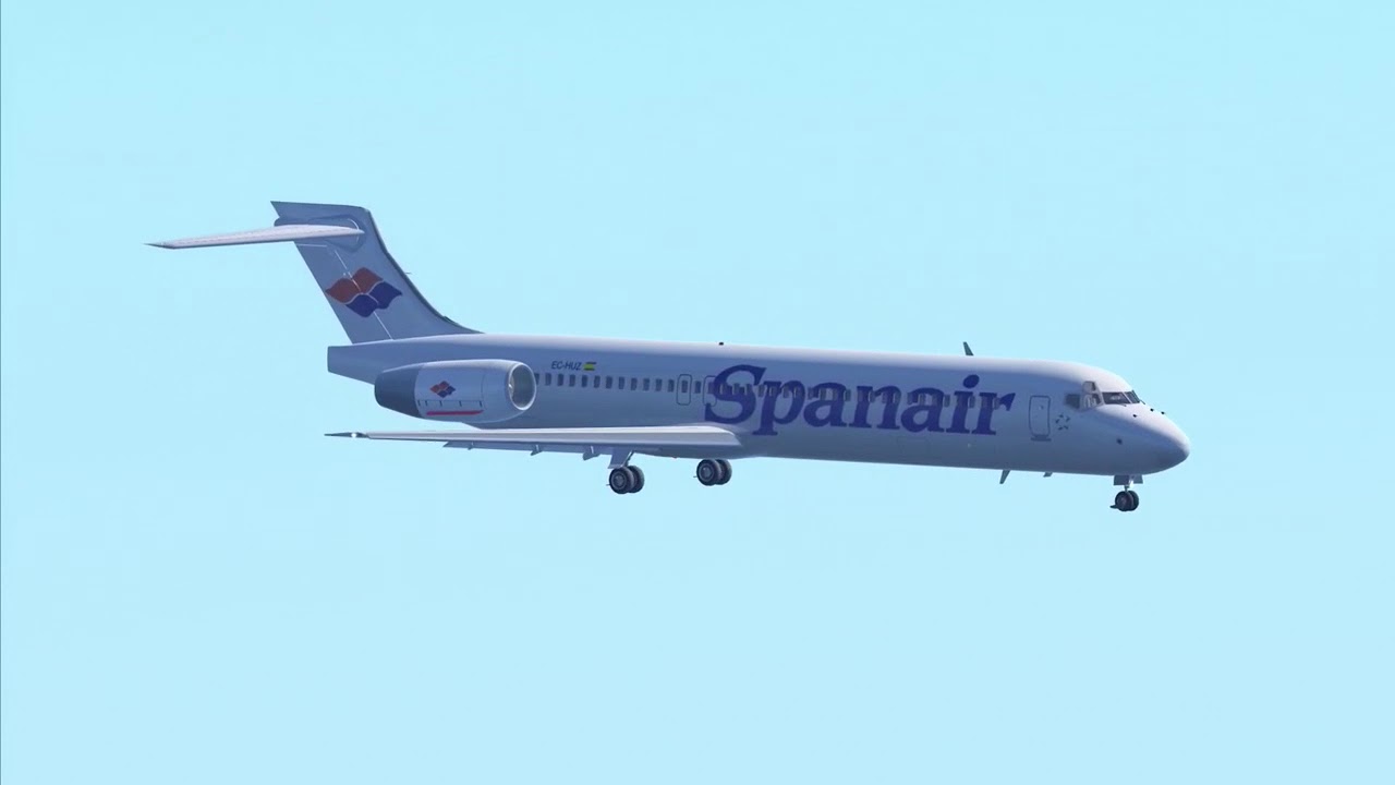 Spanair 717 hard crosswind landing at Murica LELC in Spain, Infinite Flight.