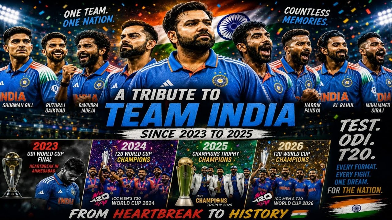 A TRIBUTE TO TEAM INDIA SINCE 2023 TO 2025 | DHEERA DHEERA |
