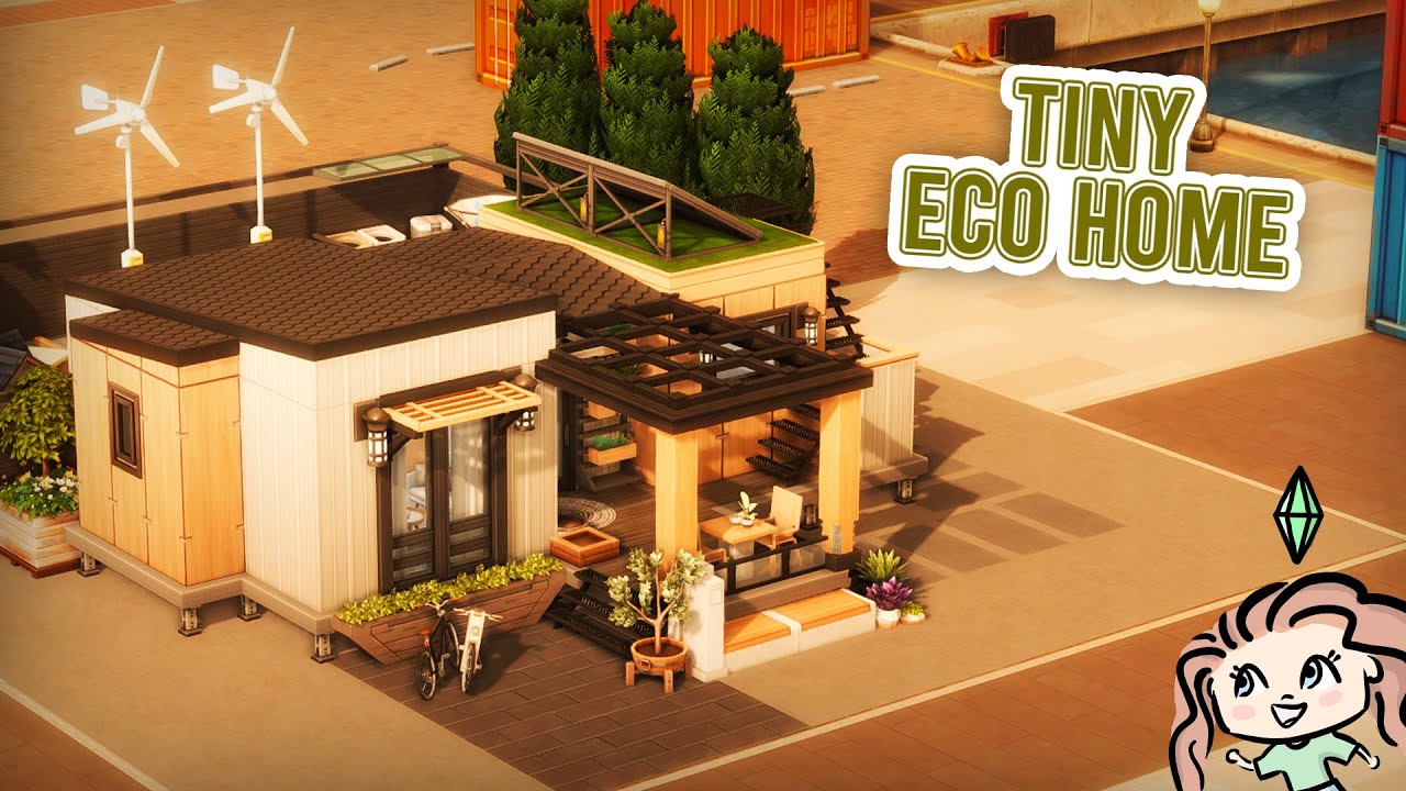 Tiny Eco Home 🍃 || The Sims 4 Speed Build