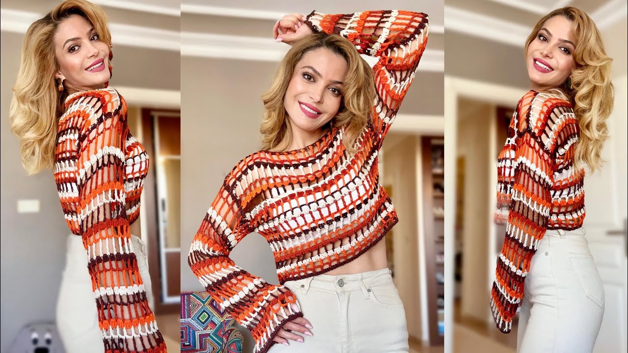 2 МИЛЛИОНА ПРОСМОТРЕННЫХ ВИДЕО CROCHET CROPP BLUZ