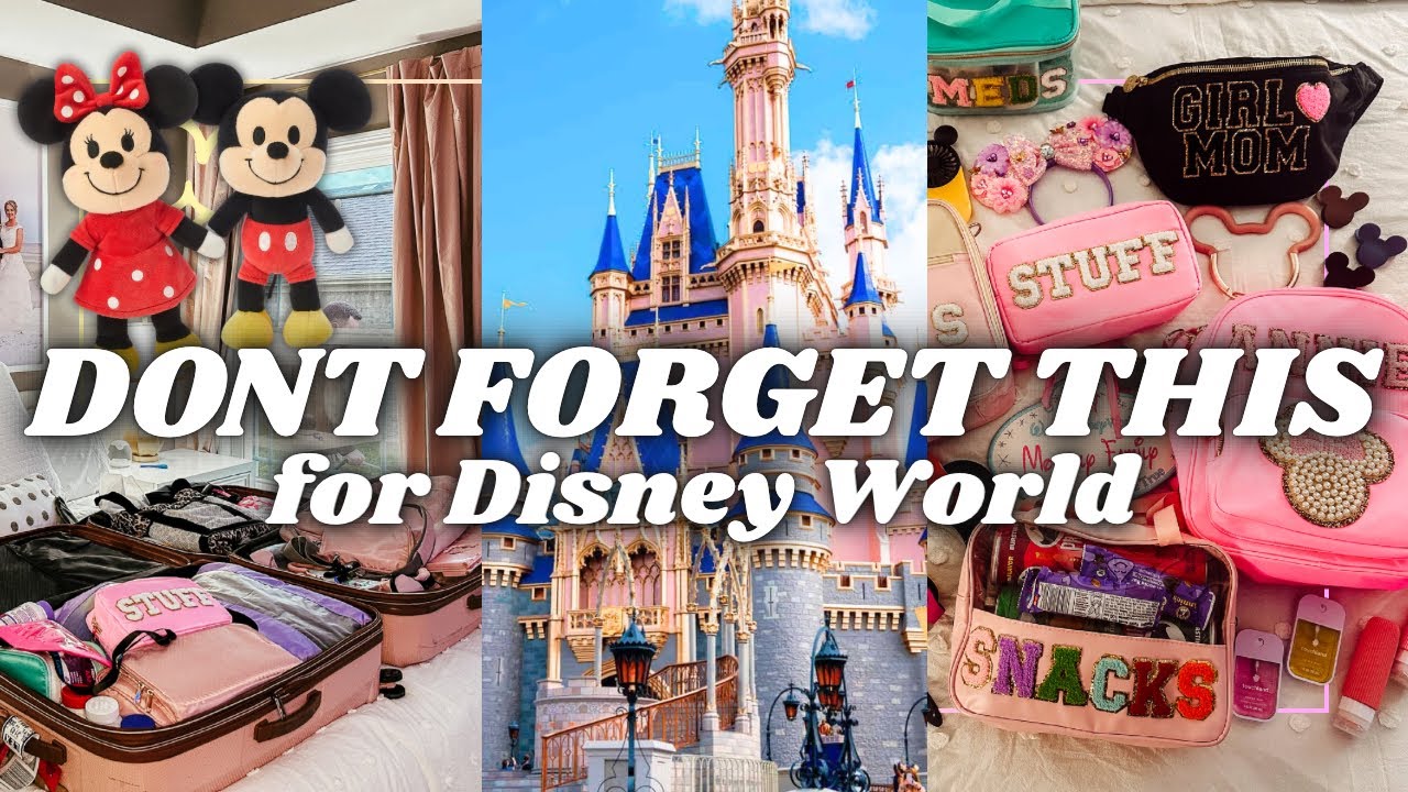 Disney World Pack with Me 💗 Week long Disney trip, Packing essentials, & Tips!