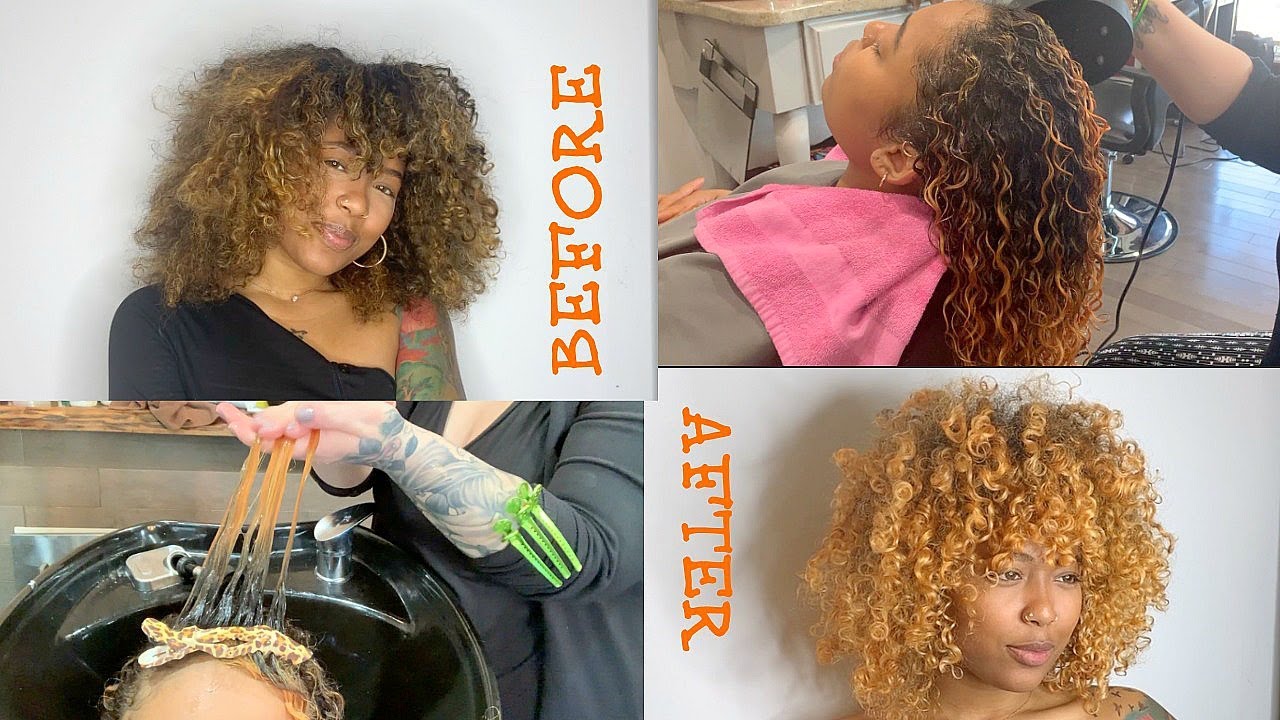 I'm BLONDE(R)!! Safe color/bleach on 3C Hair| Utopia Salon