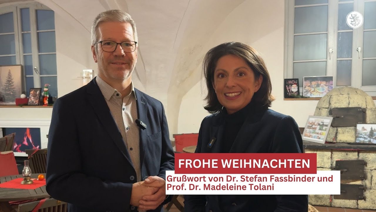 Stefan Fassbinder und Madeleine Tolani wünschen frohe und besinnliche Weihnachten!