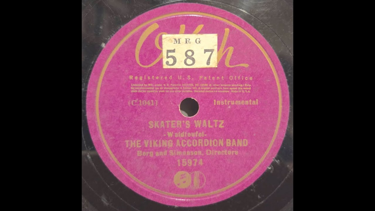 MINNESOTA POLKA: Viking Accordion Band / Skater’s Waltz / Okeh 15974 / 1935