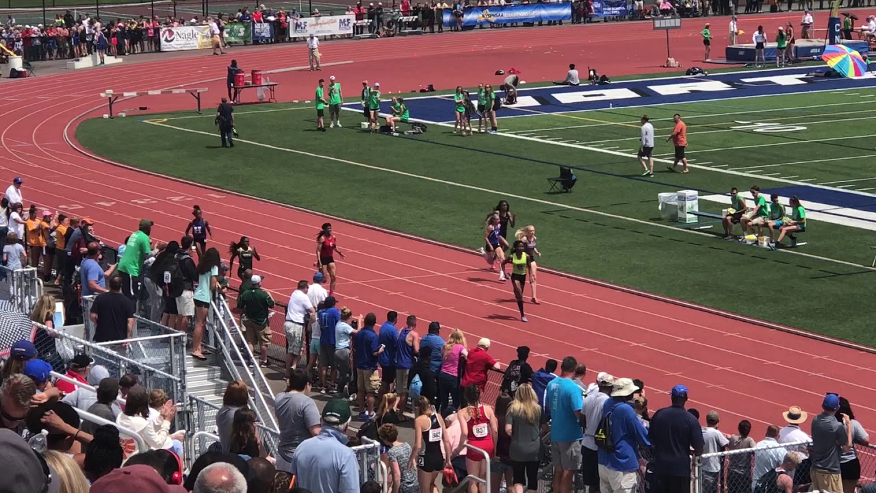 Lanae Tava Thomas State Champs 2018  200m D1 Finals Girls