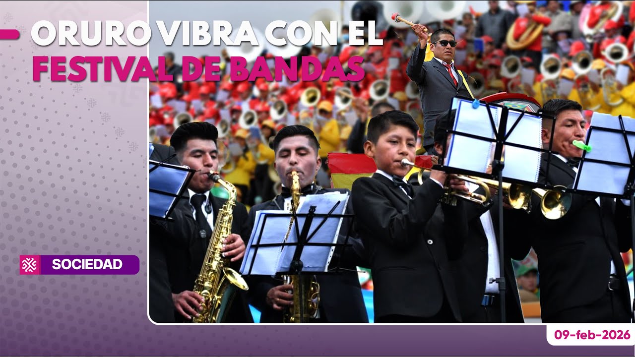 Oruro vibra con el Festival de Bandas