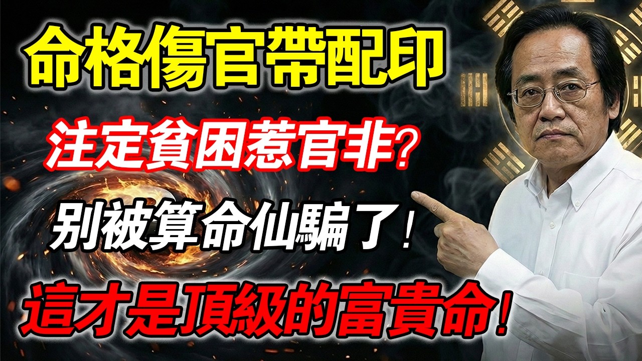 倪海廈 ：命格傷官帶配印的人，注定窮睏惹官非？大錯特錯！這是隱藏的「頂級富貴命」！#倪海廈 #中醫養生 #經方 #傷官配印 #逆天改命