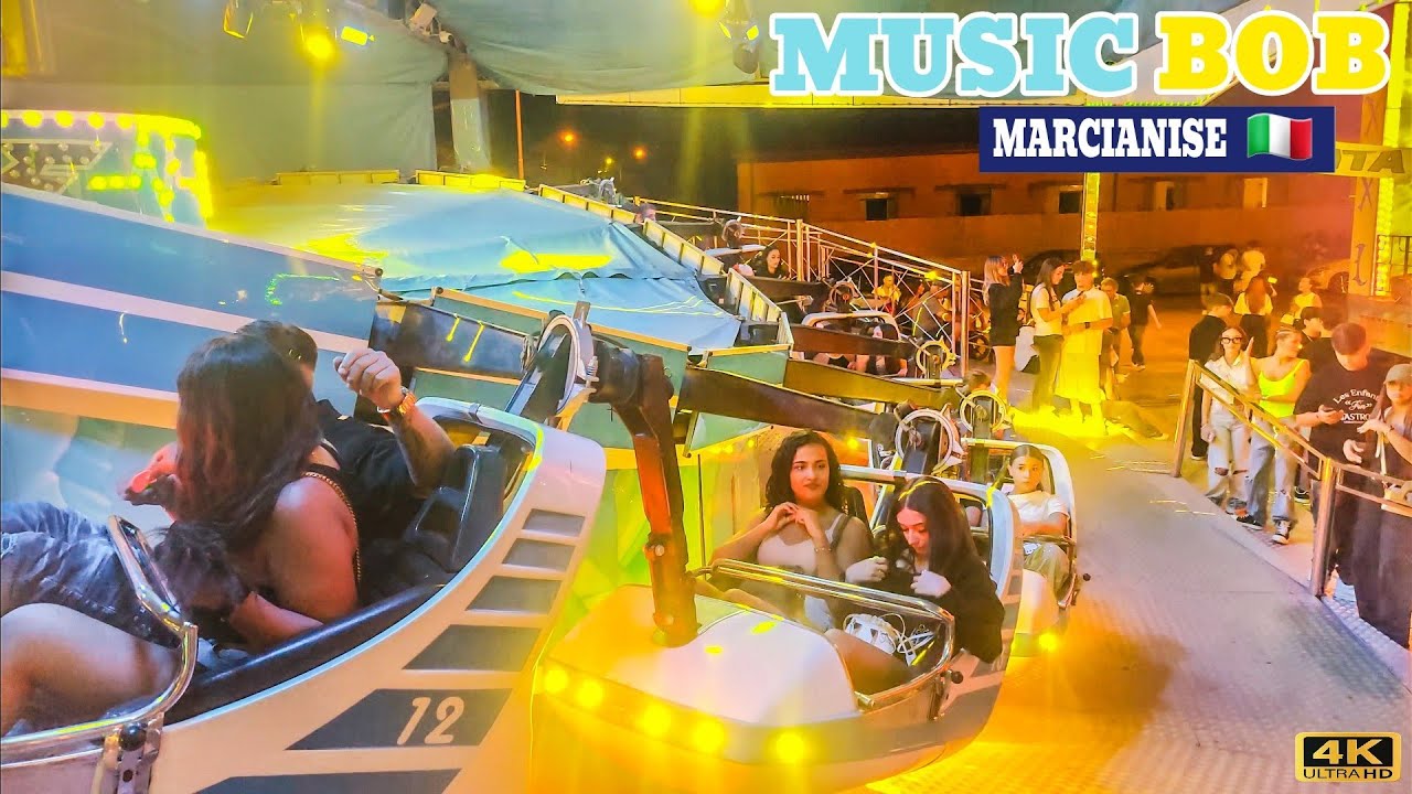 MUSIC BOB Ride Giostre 2025 🇮🇹 Marcianise 4K