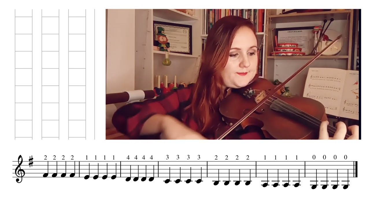 ESCALA DE SOL MAIOR | EM DUAS OITAVAS | primeira posição | partitura para download na descrição 📖🎻