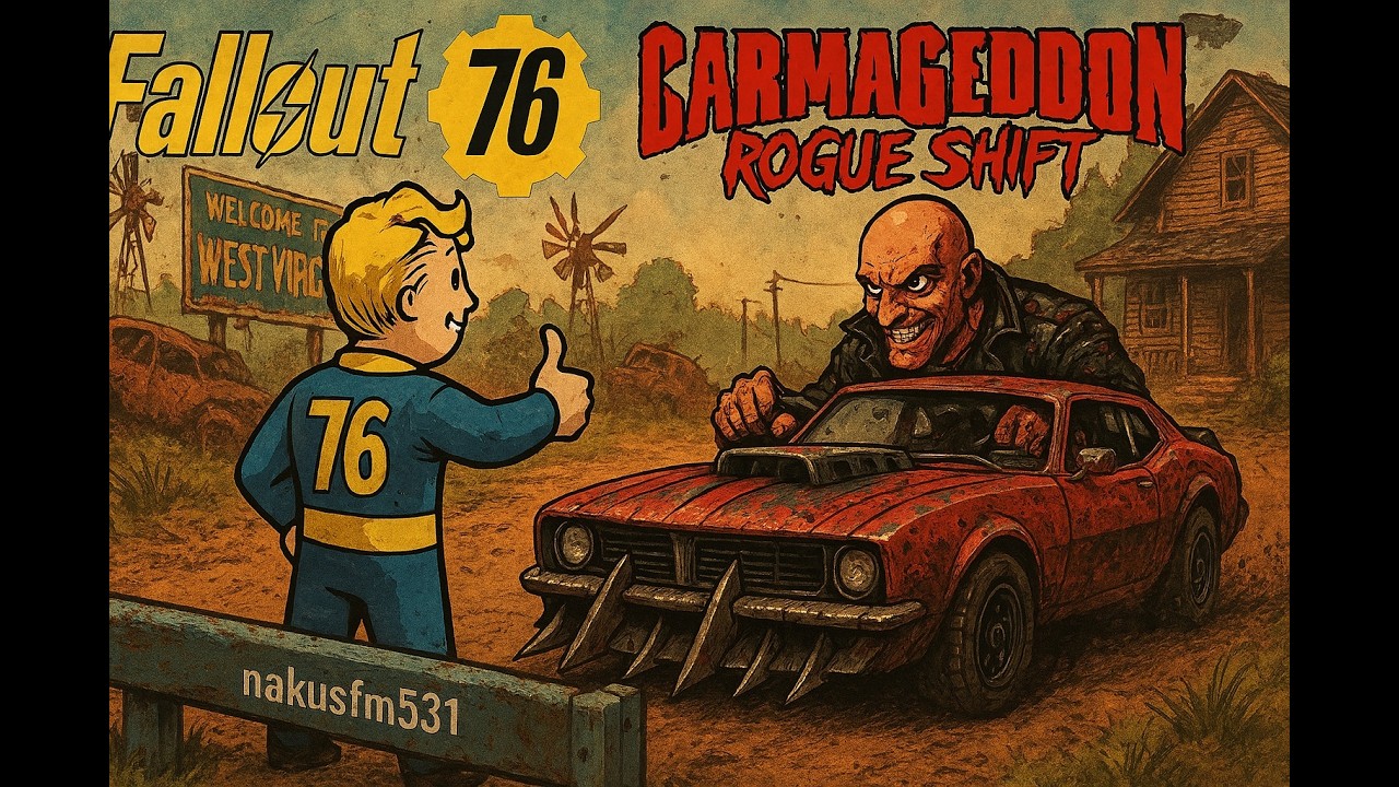 Поиграл в Fallout 76 и Carmageddon Rogue Shift