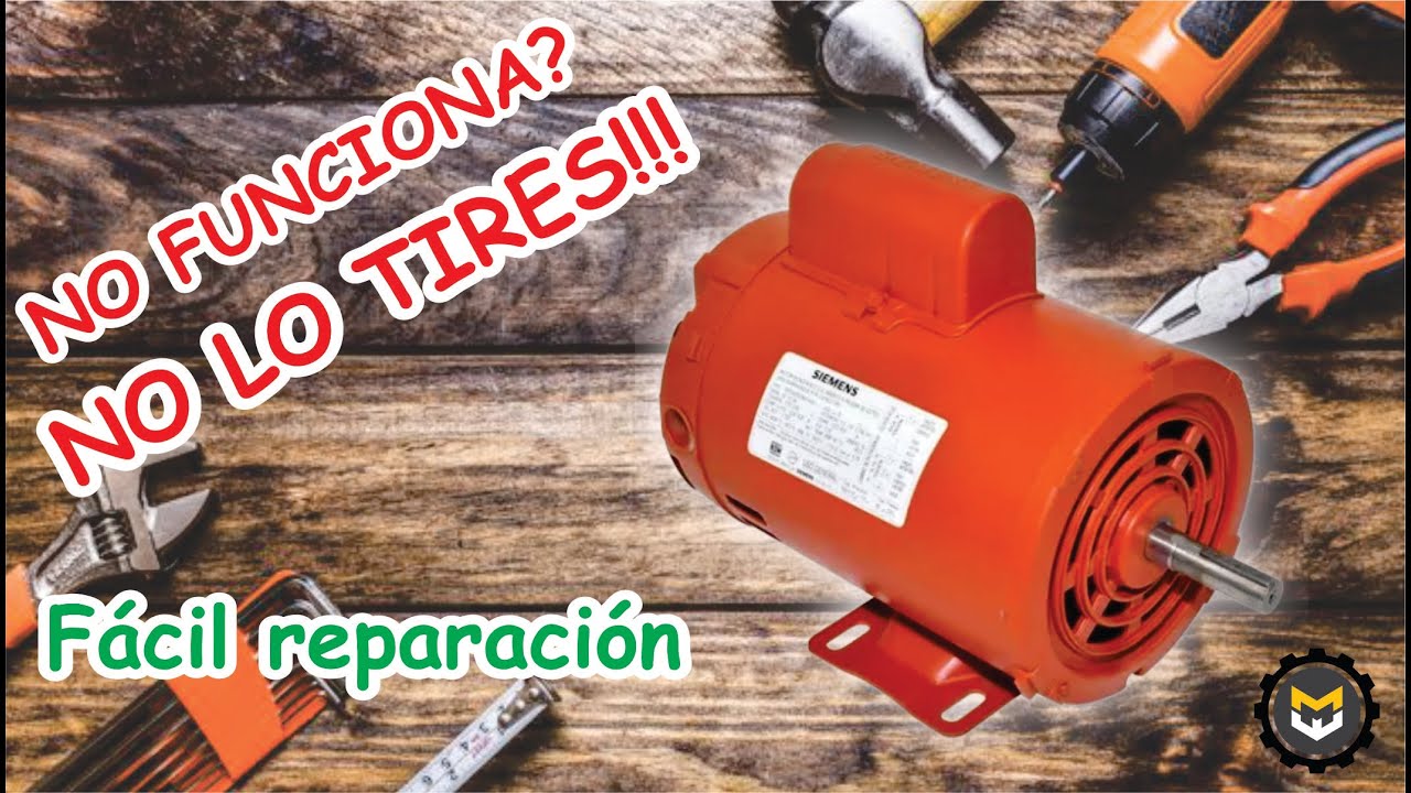 Reparación de motor siemens que no arranca, solo vibra. solución a problema de capacitor y cloutch