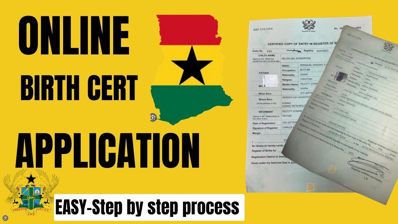 How To Apply For Your Birth Certificate Online In Ghana In less than 10 DAYS