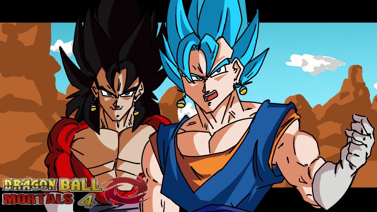 GAMEPLAY - VEGITO BLUE Y MAS - DRAGON BALL MORTALS 4