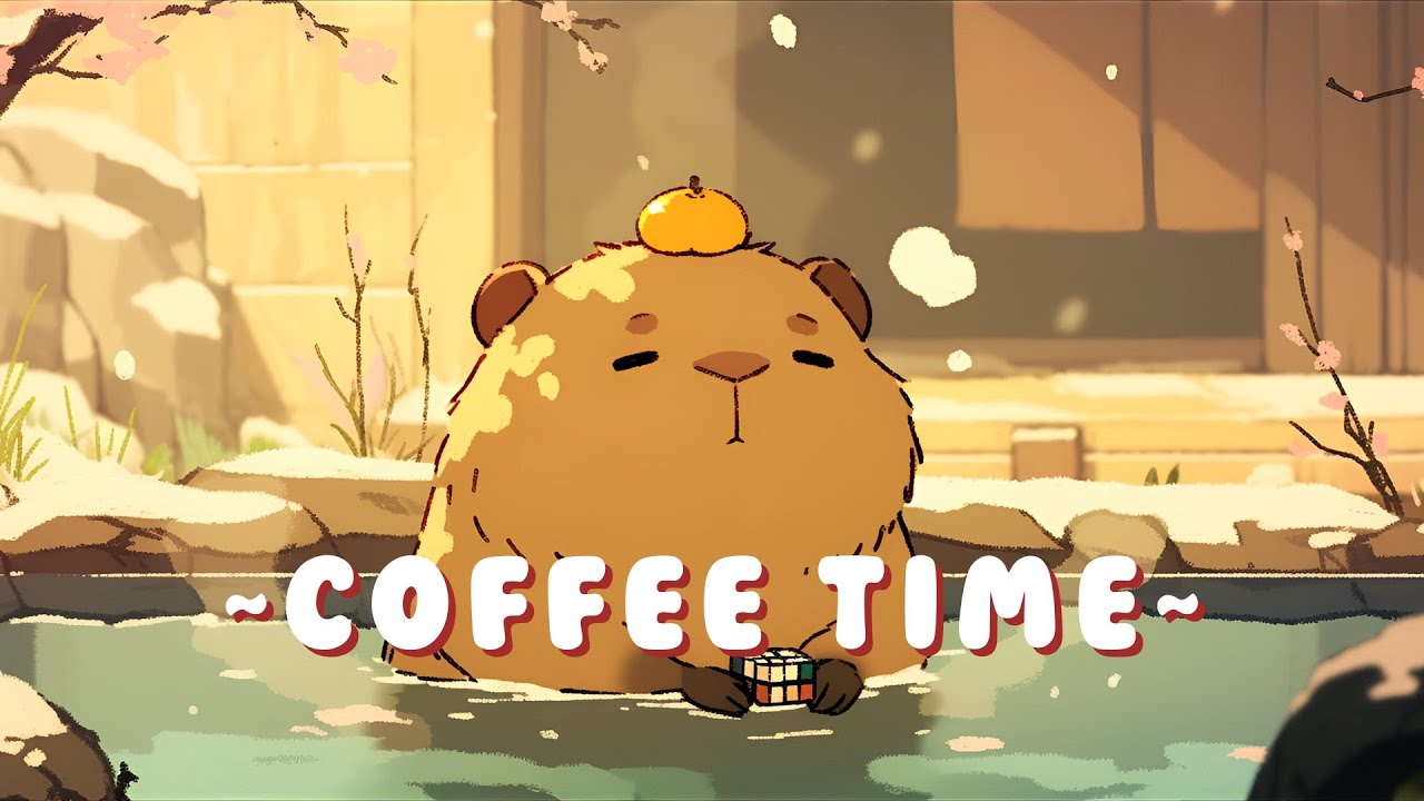 Lofi Capybara Radio - Peaceful Beats for Studying & Relaxing ~ Calm Energy ~ 🦫 🌿 ☕