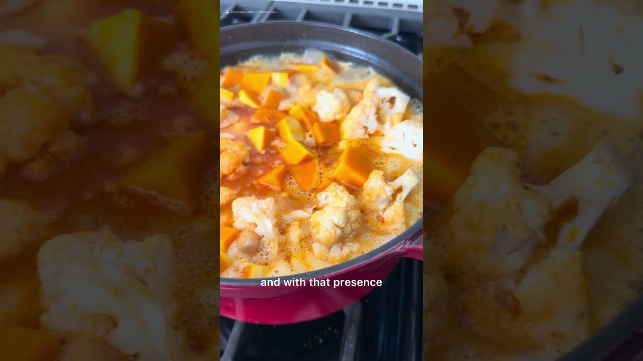 Eating the Tangerine + Curried Squash & Cauliflower Stew