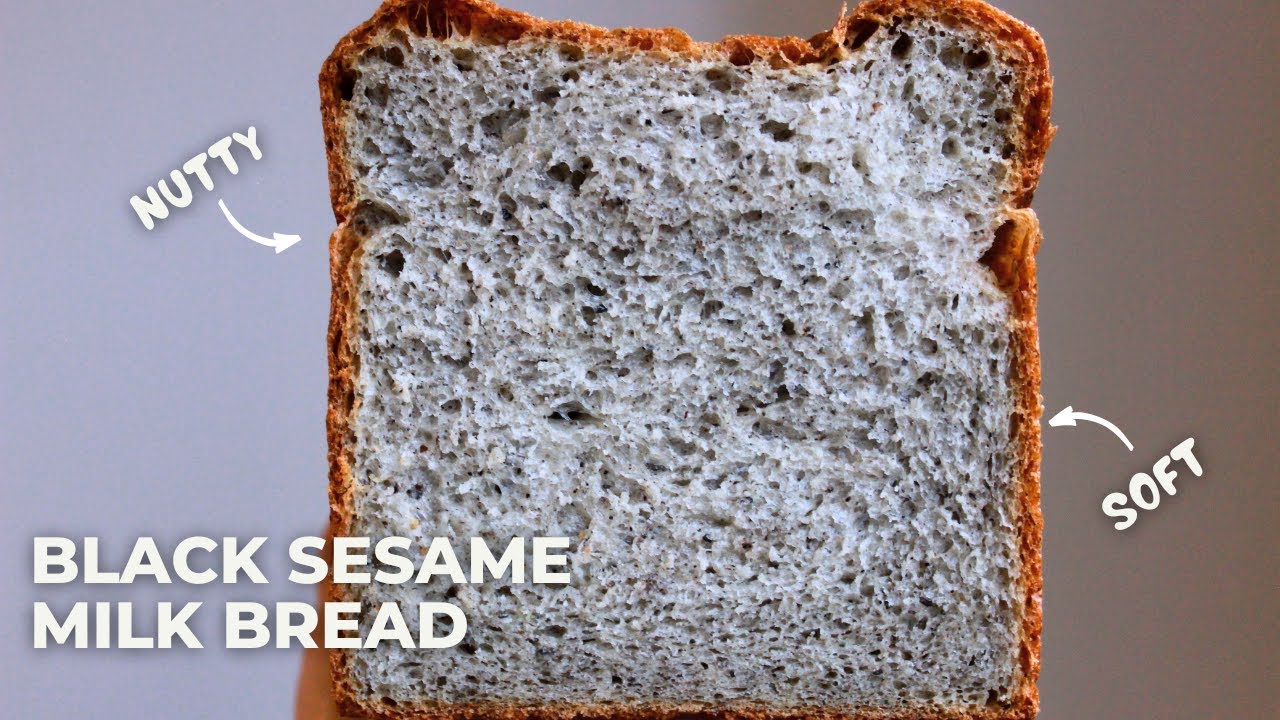 Black Sesame Milk Bread