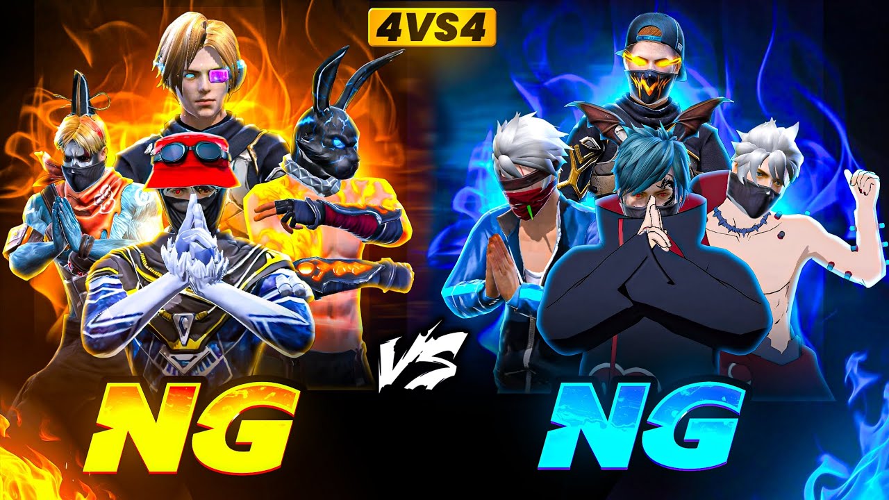 VILLAN x KRISHNA vs AYAAN x SYFER🥵 | NG vs NG 4v4🔥 WHO WILL WIN❓ #freefire #nonstopgaming 