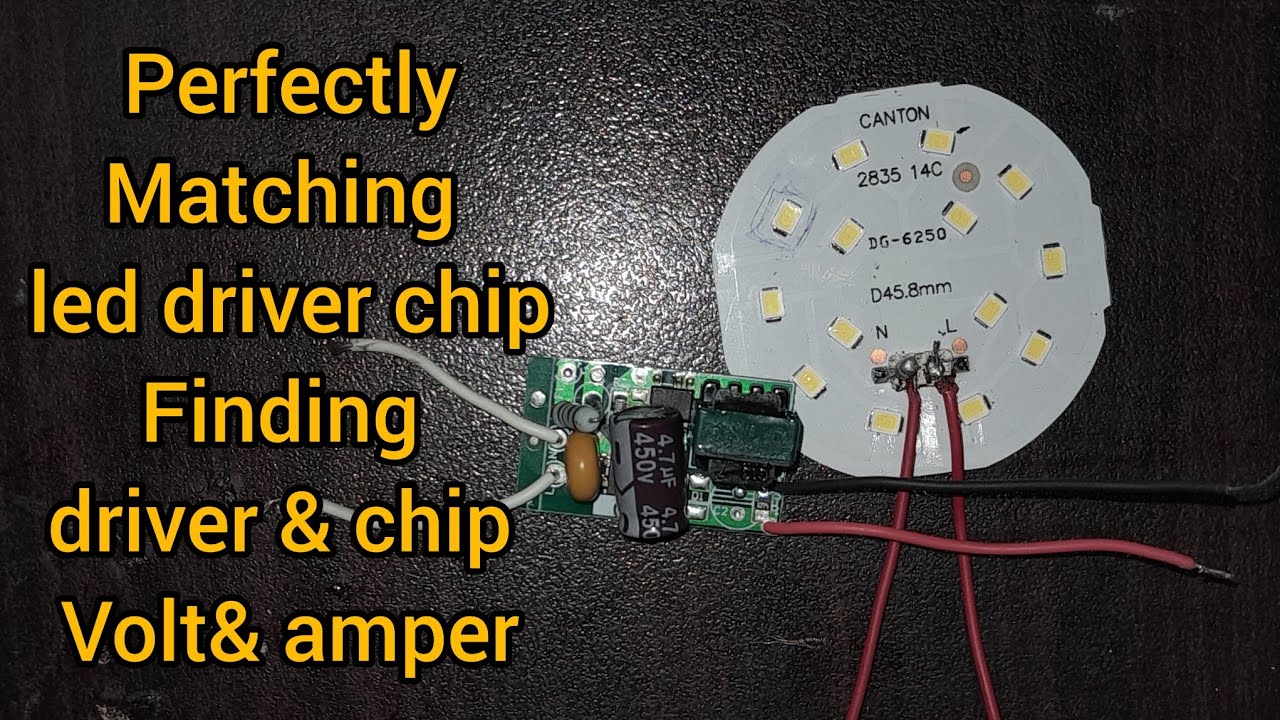 Led bulb driver Matching/ how to check  led bulb  amper/ how to check bulb Volt/