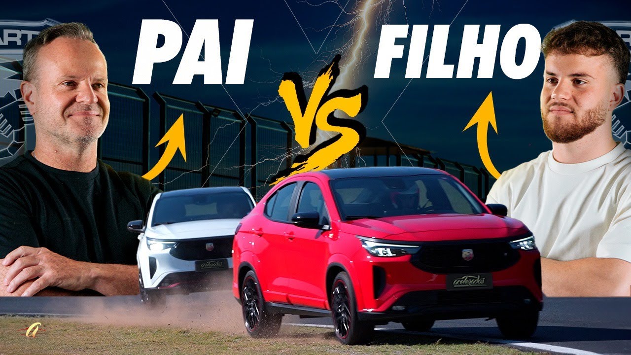 RUBINHO x FEFO BARRICHELLO NA PISTA! Quem vence esse duelo familiar com o Fastback Abarth?