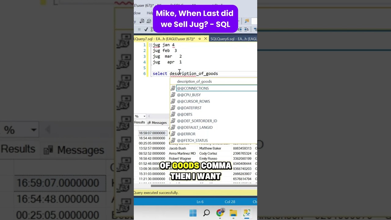 When Last did we sell Jug - SQL CTE Approach? #sql  #michaeladeyeye  #mikeanddata