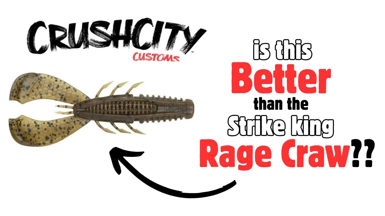 RAPALA CRUSH CITY CLEANUP CRAW VS STRIKE KING RAGE CRAW!
