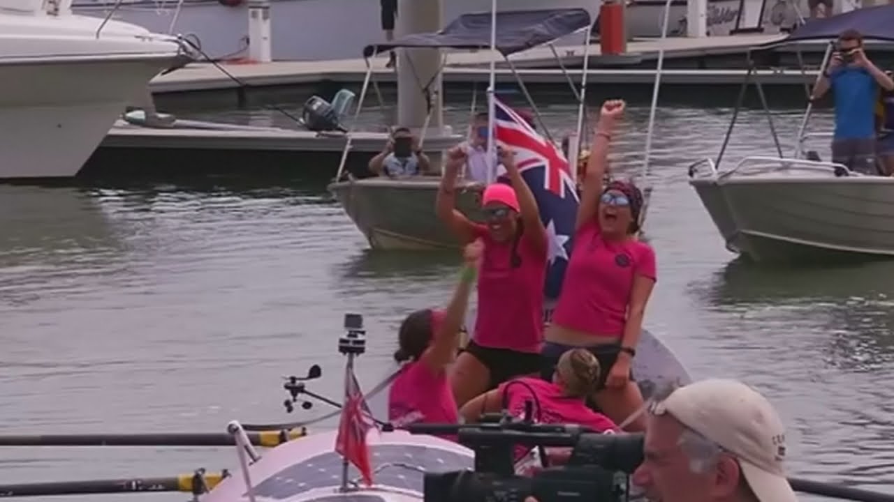 Coxless Crew: Team of British women make history rowing across Pacific Ocean