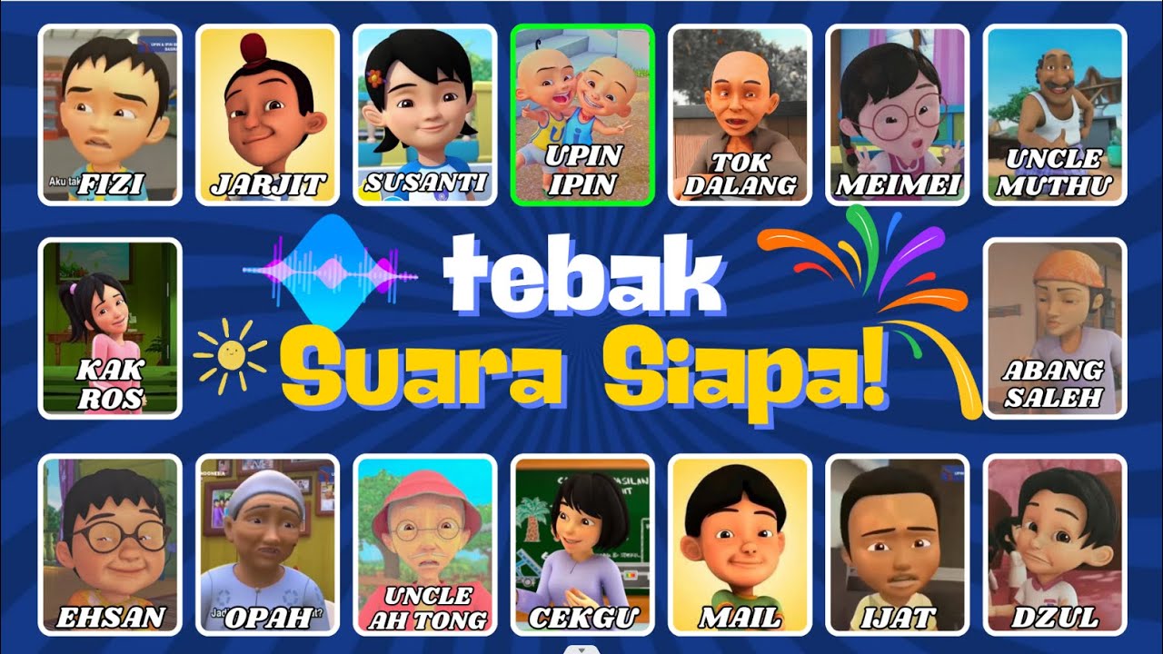 🎙️ Tebak Suara Karakter Upin & Ipin! 🤩 Siapa yang Ngomong? 🔊| Kuis_Yuk