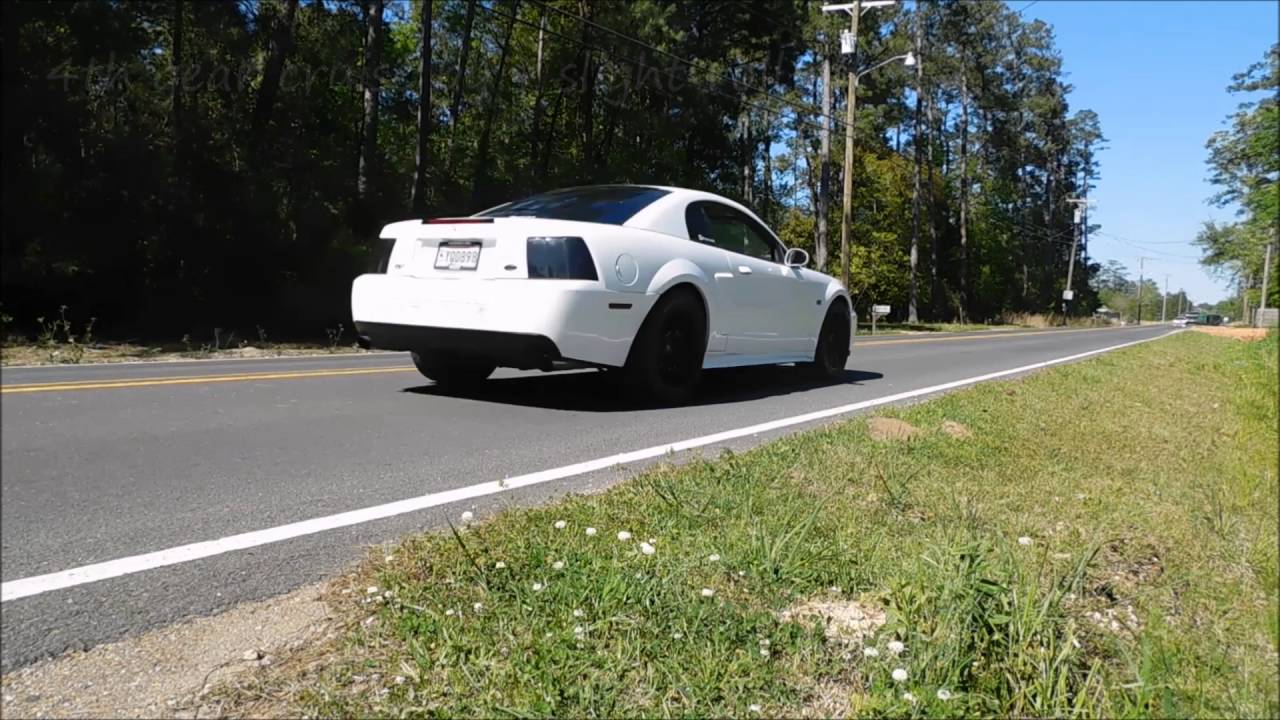 2001 mustang gt 2v longtubes OR X pipe and SLP lm1 (flybys takeoffs and more)
