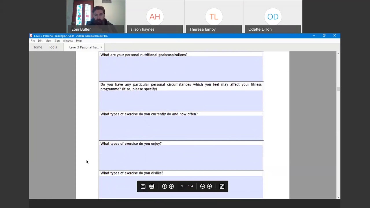 Level 3 PT Assessment & Case Study Criteria 09112020