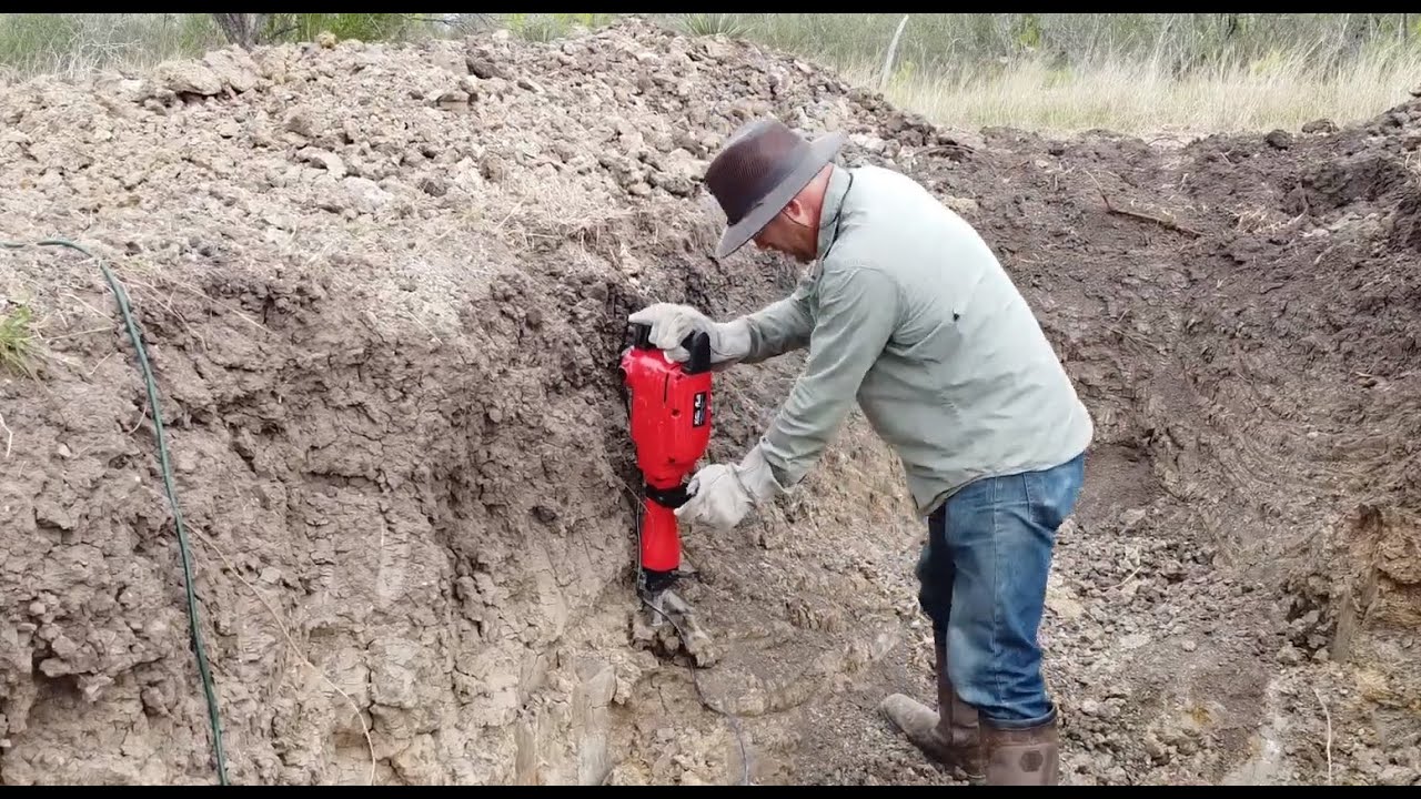 ROOT CELLAR DIG - USING A JACK HAMMER TO REMOVE HARD CLAY (PART 2) (EP 25)