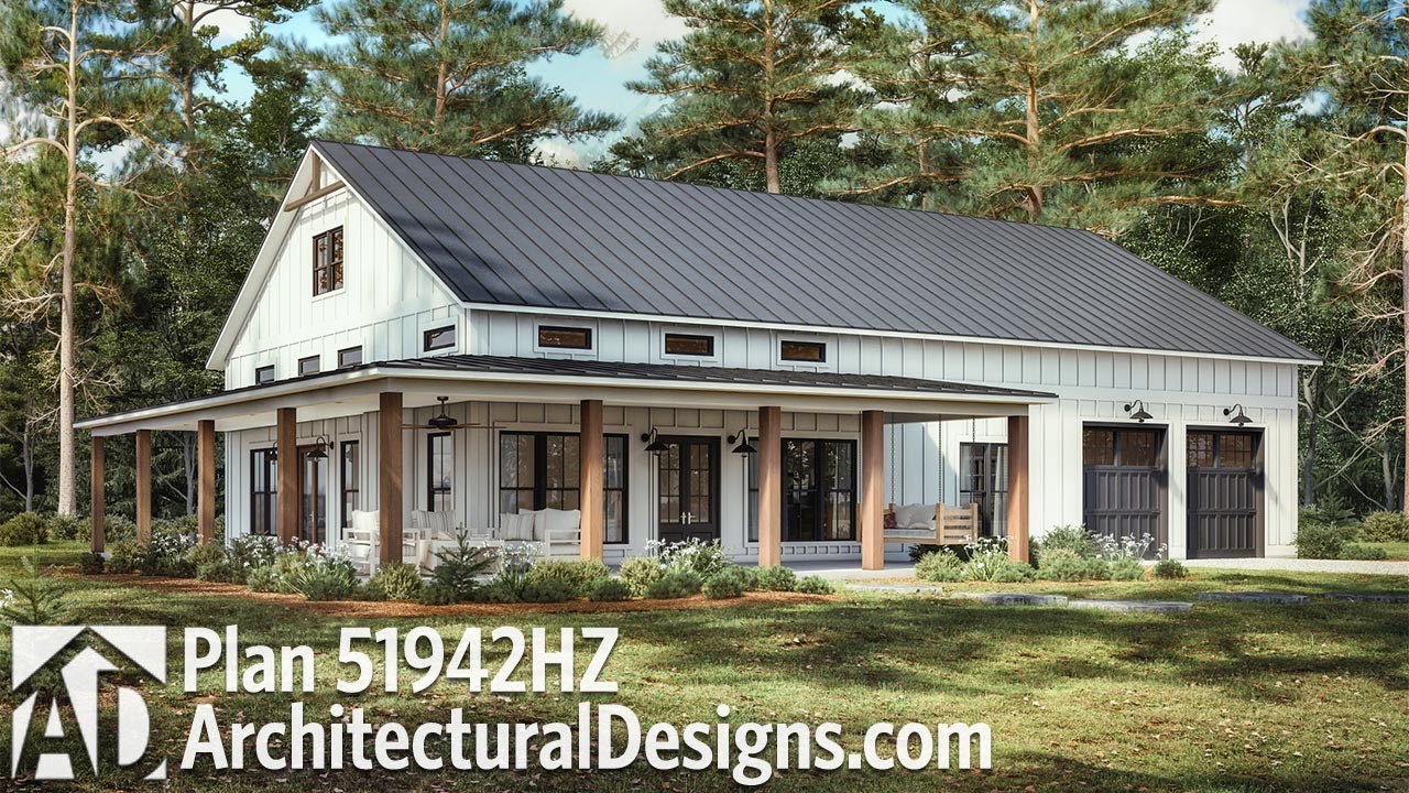 Barndominium Virtual Walkthrough! House Plan 51942HZ Walkthrough
