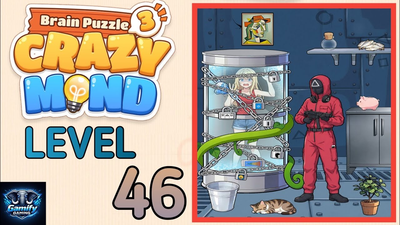 Brain Puzzle 3 Crazy Mind Level 46 |Escape Freezer| Walkthrough