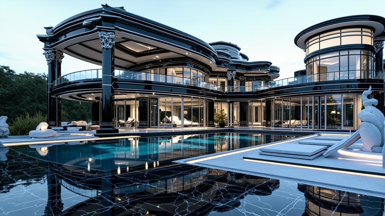 Black Marble Paradise: Mega Luxury Home Tour