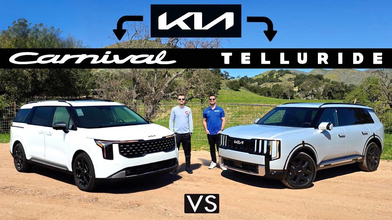 KIA FAMILY FIGHT! -- 2027 Kia Telluride vs. Kia Carnival: 3-Row Comparison