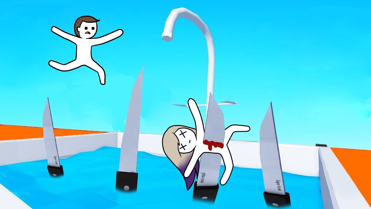 ¡CUIDADO CON LOS CUCHILLOS EN EL MUNDO DE PLASTILINA! | Human Fall Flat
