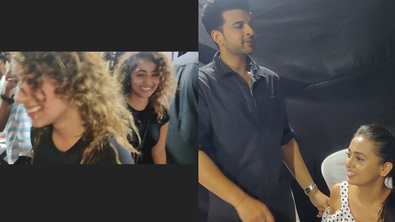 Karan Kundra Tejasswi Prakash Meet Chinki Minki At The Khidkiyaan Film Festival by Mukesh Chhabra