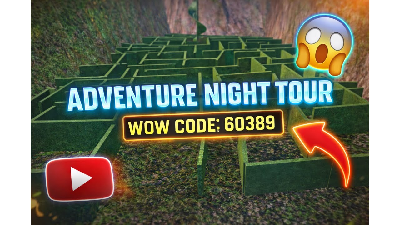 Adventure Night Tour 1 😱 | BGMI WOW Mode Parkour | WOW Code 60389 