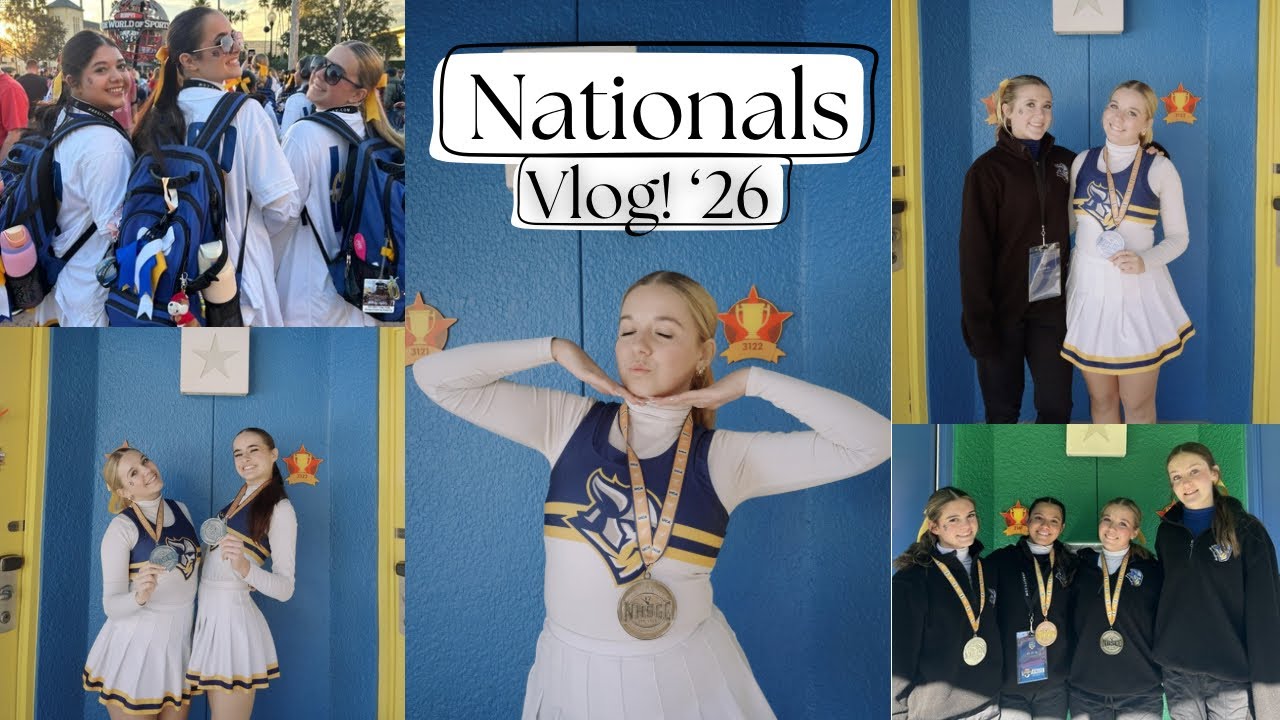 UCA Nationals Vlog 2026 @Disney-Won 2nd in large varsity!!#lagovista #nationals #cheerleading 