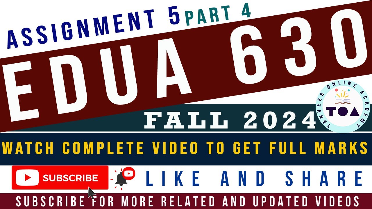 EDUA630 Assignment 5 Fall 2024 Part 4 | Quantitative Data Analysis in SPSS | EDUA630 Assignement 5