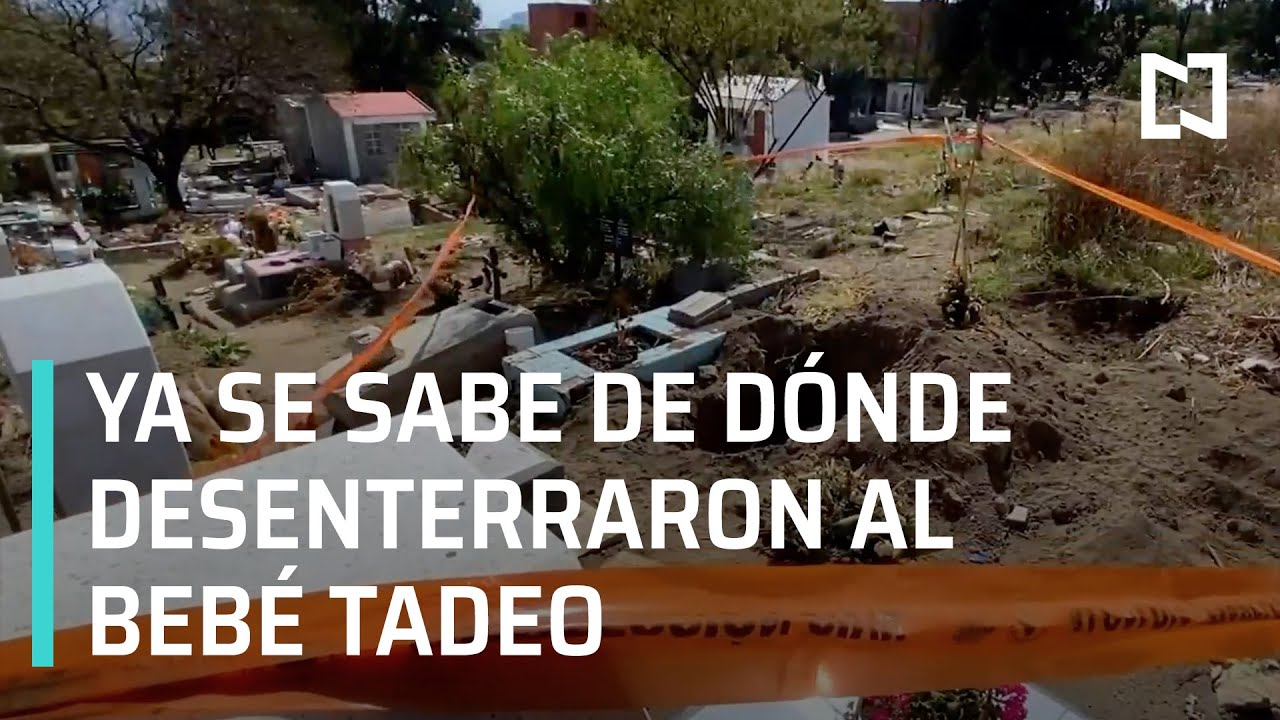 Desentierran de panteón a Tadeo, el bebé hallado muerto en penal de Puebla - En Punto