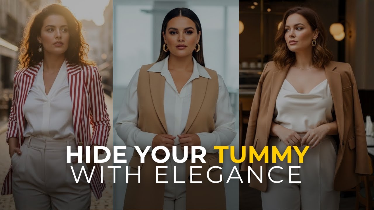 How Elegant Women Dress To Hide Their Tummy.